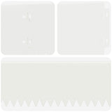 Lawn Edging 20 pcs 103 x 15 cm Steel White 8008354