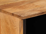 Sideboard with Storage Natural 80 x 33 x 75 cm Solid Mango Wood 4018287