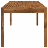 Garden Dinner Table Natural 147 x 88.5 x 75 cm 901252