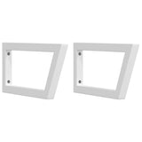 Basin Shelf Wall Mounted Steel and Solid Wood Beech 3302442