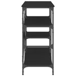 ZNTS Baker's Rack Black 90x40x84 cm Engineered Wood and Metal 845421