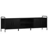 TV Cabinet 167.5 x 33 x 50 cm Black Oak Engineered Wood 8013722