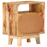 Bedside Table 40x30x50 cm Rough Mango Wood 320928