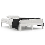 Bed Frame without Mattress White 120x190cm Small Double 810336