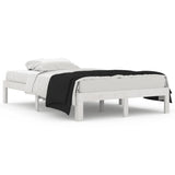 Bed Frame without Mattress White 120x190cm Small Double 810336