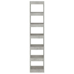 Book Cabinet/Room Divider Concrete Grey 40x30x198 cm 811641