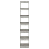 Book Cabinet/Room Divider Concrete Grey 40x30x198 cm 811641