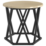 Nesting Side Table 3 pcs Sonoma Oak Engineered Wood and Steel 868256