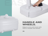 Camping Portable Handwash Sink w/ Towel Holder & Soap Dispenser Rolling Wheels Outdoor Drainage T3398P348688