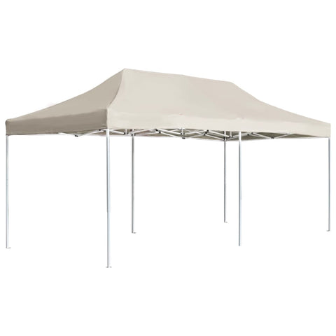 Professional Folding Party Tent Aluminium 6x3 m Cream 45501