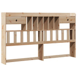 Bookcase Bed without Mattress 180x200 cm Super King Solid Wood Pine 3323968