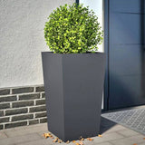 Garden Planters Anthracite 2 pcs 45x45x75 cm Steel 851099