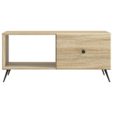 Coffee Table Sonoma Oak 90 x 50 x 40 cm Engineered Wood 895647