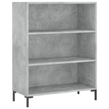 Bookcase Concrete Grey 69.5x32.5x90 cm Engineered Wood 828368