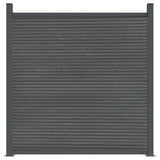 Fence Panel WPC Grey 180x186 cm 4003979