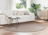 Area Rugs Round PALMERAS Beige 120 CM Polyester 42022593