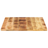 Table Top 90x80x3.8 cm Rectangular Solid Wood Rough Mango 371416