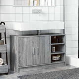 Sink Cabinet Grey Sonoma 90x29x55 cm Engineered Wood 848127