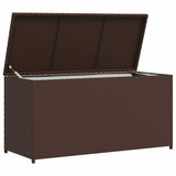 Garden Storage Box Brown 120x50x60 cm Poly Rattan 42499