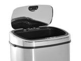 68L Sensor Dustbin Stainless Steel Automatic Kitchen Waste Bin Silver T3398P344641