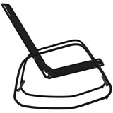 Sun Lounger Set of 2 Black Powder-coated steel, textilene 318140