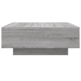 Coffee Table with LED Lights Grey Sonoma 80x80x31 cm 836593