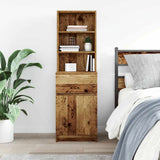 Bedside Cabinet Old Wood 39x35x125 cm Engineered Wood 861317