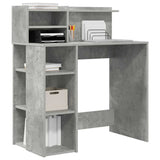 Desk Concrete Grey 90 x 48 x 101.5 cm Engineered Wood 869525