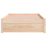 Bed Frame without Mattress Solid Wood 90x190 cm Single Single 814914