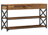 Console Table with Drawer with Shelf Old wood 100 x 28 x 75 cm 863527