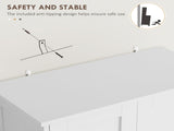 Multi-Storage Freestanding Kitchen Cabinet - White T3398P342968