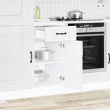 Kitchen Base Cabinet Kalmar White Engineered Wood 853467
