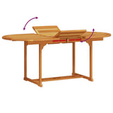 Garden Dining Set Folding 7 pcs Brown Solid Acacia Wood 3375719