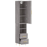 Highboard Grey Sonoma 34.5x34x180 cm Engineered Wood 3198911