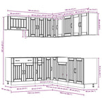 ZNTS 11 Piece Kitchen Cabinet Set Lucca White Engineered Wood 3314921