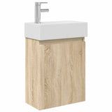 Bathroom Vanity Unit with Tap Sonoma Oak 45.5 x 22.5 x 84 cm 889443