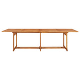 11 Piece Garden Dining Set 280x90x75 cm Solid Wood Acacia 3086990