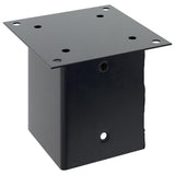 Post Bases Square 12 pcs Anthracite 121x121 mm Powder-coated Steel 42000033