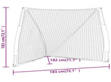 Portable Baseball Net Orange&Black 183x182x183cm Steel&Polyester 93737
