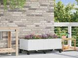 Garden Planter with Wheels White 80 x 40 x 48 cm PP 3422963