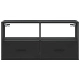 TV Cabinet Black 80x31x39.5 cm Engineered Wood and Metal 848919