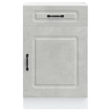 Kitchen Base Cabinet Kalmar Concrete Grey Engineered Wood 853481