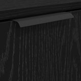 Bathroom Cabinet Black Oak 64.5 x 33.5 x 59 cm Engineered Wood 880745