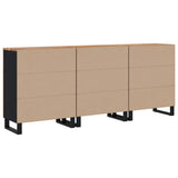3 Piece Sideboards Solid Wood Acacia 3143639