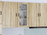 Wall Glass Cabinet LUCCA Sonoma Oak 40 x 31 x 100 cm 885097