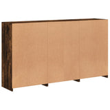 Sideboard with LED Lights Smoked Oak 181.5x37x100 cm 3209181
