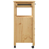 Kitchen Trolley MONZA 60x40x88.5 cm Solid Wood Pine 376097