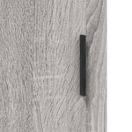 Highboard Grey Sonoma 69.5x34x180 cm Engineered Wood 3190043