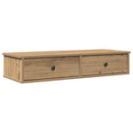 ZNTS Wall Shelf with Drawers Artisian Oak 100x37.5x19 cm Engineered Wood 859967