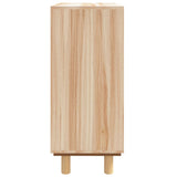 Sideboard Brown 60x30x70 cm Solid Wood Pine and Natural Rattan 345635